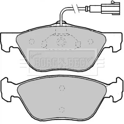 Handler.Part Brake pad set, disc brake BORG & BECK BBP2200 2