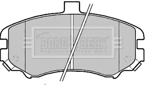 Handler.Part Brake pad set, disc brake BORG & BECK BBP2203 1