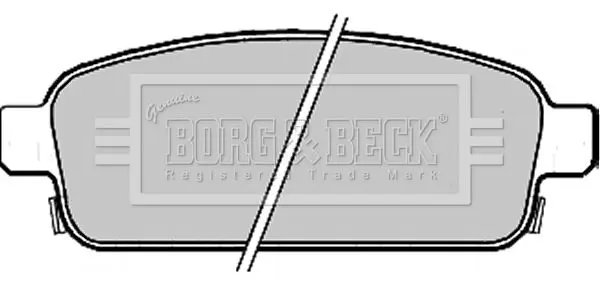 Handler.Part Brake pad set, disc brake BORG & BECK BBP2214 2