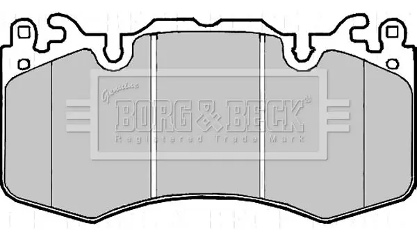 Handler.Part Brake pad set, disc brake BORG & BECK BBP2216 2