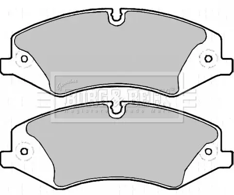 Handler.Part Brake pad set, disc brake BORG & BECK BBP2217 2