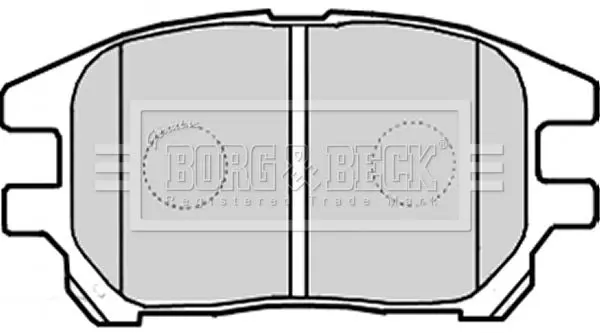 Handler.Part Brake pad set, disc brake BORG & BECK BBP2231 2