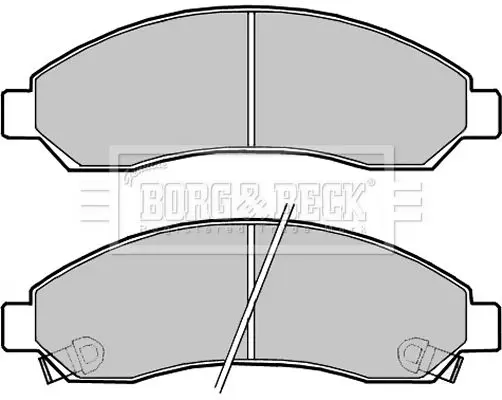 Handler.Part Brake pad set, disc brake BORG & BECK BBP2256 2