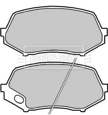 Handler.Part Brake pad set, disc brake BORG & BECK BBP2258 2