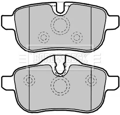 Handler.Part Brake pad set, disc brake BORG & BECK BBP2260 2