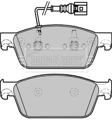 Handler.Part Brake pad set, disc brake BORG & BECK BBP2275 2