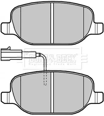 Handler.Part Brake pad set, disc brake BORG & BECK BBP2279 2