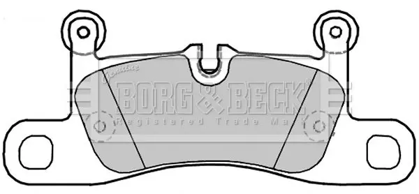 Handler.Part Brake pad set, disc brake BORG & BECK BBP2280 1