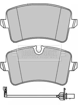 Handler.Part Brake pad set, disc brake BORG & BECK BBP2291 2