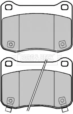 Handler.Part Brake pad set, disc brake BORG & BECK BBP2295 1