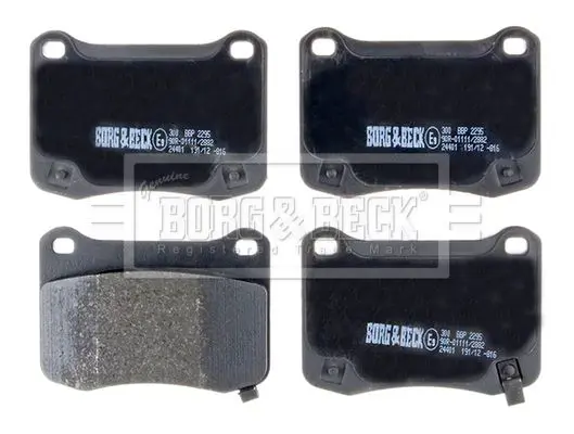 Handler.Part Brake pad set, disc brake BORG & BECK BBP2295 2