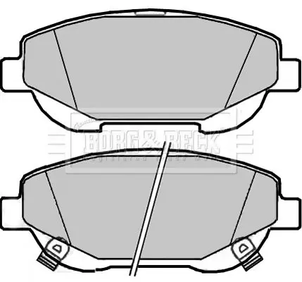 Handler.Part Brake pad set, disc brake BORG & BECK BBP2299 2