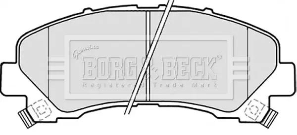 Handler.Part Brake pad set, disc brake BORG & BECK BBP2308 2