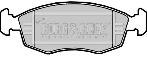 Handler.Part Brake pad set, disc brake BORG & BECK BBP2310 2