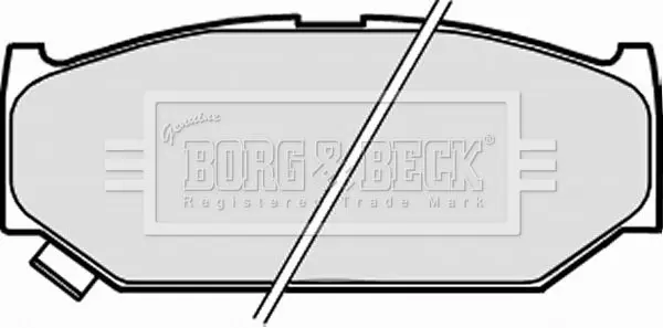 Handler.Part Brake pad set, disc brake BORG & BECK BBP2311 2