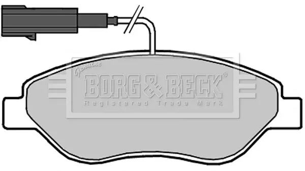 Handler.Part Brake pad set, disc brake BORG & BECK BBP2318 2