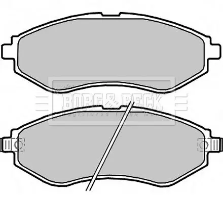 Handler.Part Brake pad set, disc brake BORG & BECK BBP2324 2