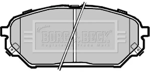 Handler.Part Brake pad set, disc brake BORG & BECK BBP2333 2