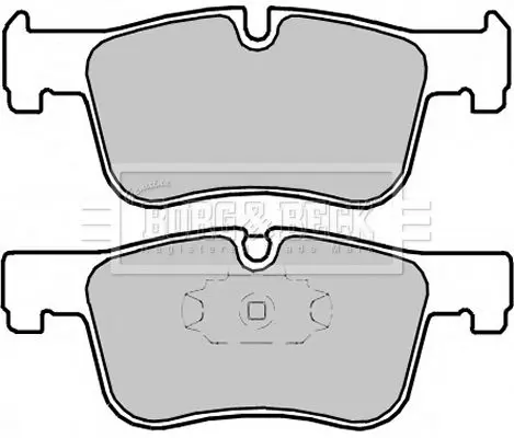 Handler.Part Brake pad set, disc brake BORG & BECK BBP2334 3