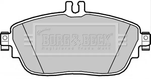 Handler.Part Brake pad set, disc brake BORG & BECK BBP2344 2