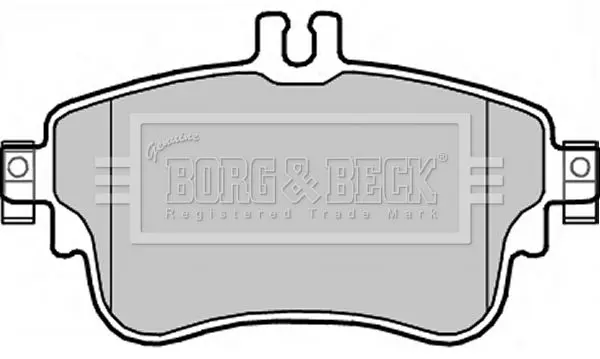 Handler.Part Brake pad set, disc brake BORG & BECK BBP2345 2