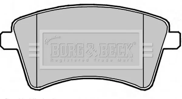 Handler.Part Brake pad set, disc brake BORG & BECK BBP2349 1