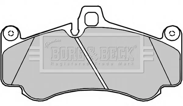 Handler.Part Brake pad set, disc brake BORG & BECK BBP2371 1