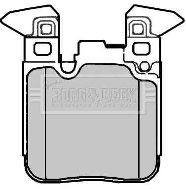 Handler.Part Brake pad set, disc brake BORG & BECK BBP2376 2