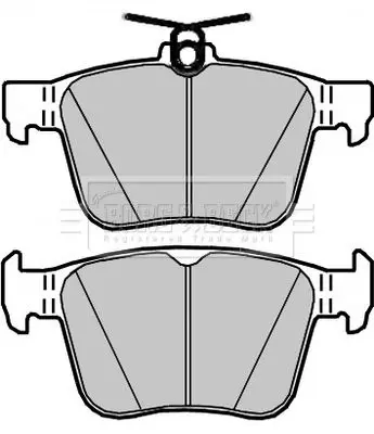 Handler.Part Brake pad set, disc brake BORG & BECK BBP2401 2