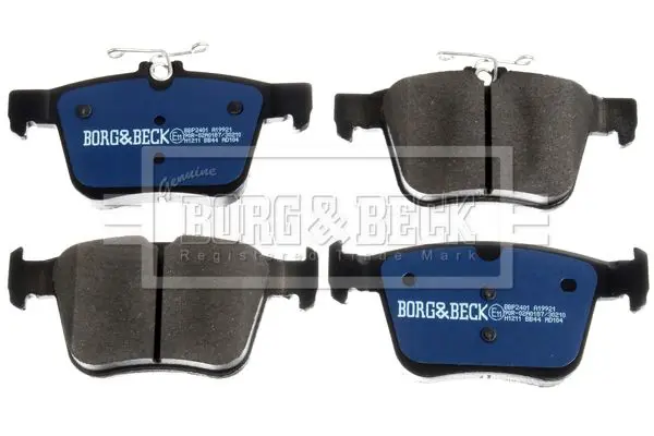 Handler.Part Brake pad set, disc brake BORG & BECK BBP2401 3