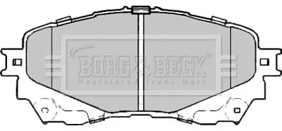 Handler.Part Brake pad set, disc brake BORG & BECK BBP2411 2