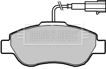 Handler.Part Brake pad set, disc brake BORG & BECK BBP2416 2