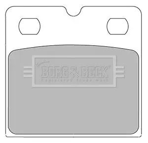 Handler.Part Brake pad set, disc brake BORG & BECK BBP2430 2