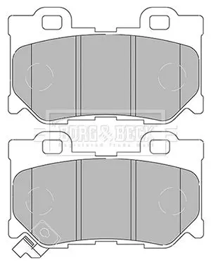 Handler.Part Brake pad set, disc brake BORG & BECK BBP2434 2