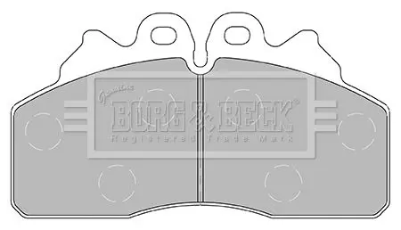 Handler.Part Brake pad set, disc brake BORG & BECK BBP2435 2