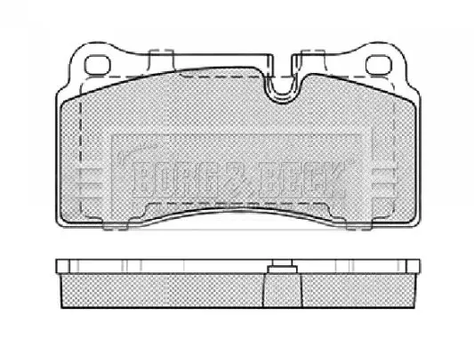 Handler.Part Brake pad set, disc brake BORG & BECK BBP2439 1