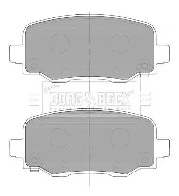 Handler.Part Brake pad set, disc brake BORG & BECK BBP2466 3