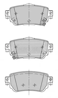 Handler.Part Brake pad set, disc brake BORG & BECK BBP2498 3