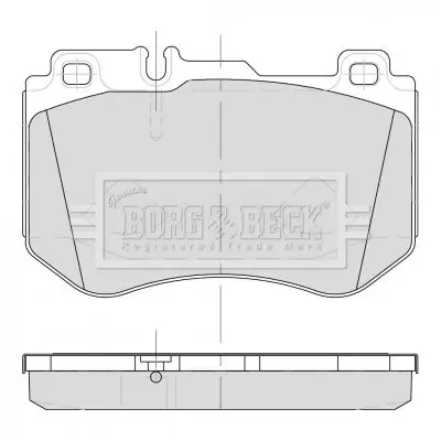 Handler.Part Brake pad set, disc brake BORG & BECK BBP2501 3