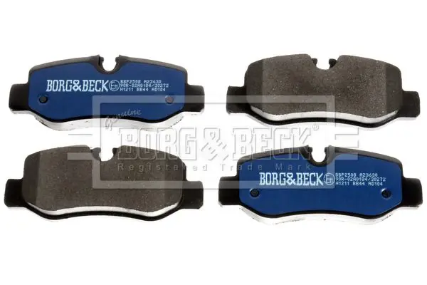 Handler.Part Brake pad set, disc brake BORG & BECK BBP2508 2