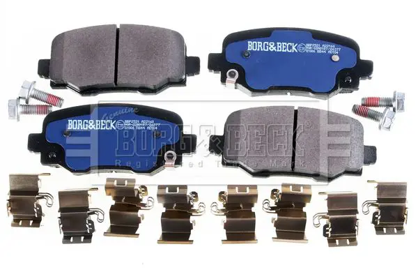 Handler.Part Brake pad set, disc brake BORG & BECK BBP2521 2