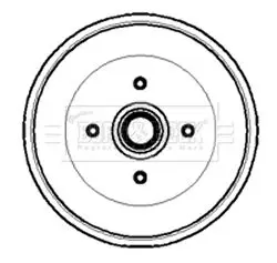 Handler.Part Brake drum BORG & BECK BBR7000 1