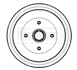 Handler.Part Brake drum BORG & BECK BBR7003 1