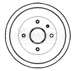 Handler.Part Brake drum BORG & BECK BBR7005 1