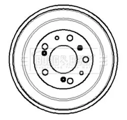 Handler.Part Brake drum BORG & BECK BBR7011 1