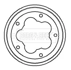 Handler.Part Brake drum BORG & BECK BBR7016 1