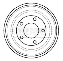 Handler.Part Brake drum BORG & BECK BBR7023 1