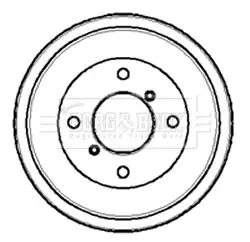 Handler.Part Brake drum BORG & BECK BBR7027 1