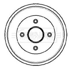 Handler.Part Brake drum BORG & BECK BBR7034 1