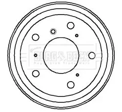 Handler.Part Brake drum BORG & BECK BBR7049 1